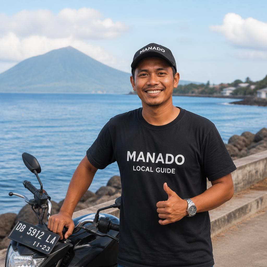 Portrait of Adam, local guide in Manado